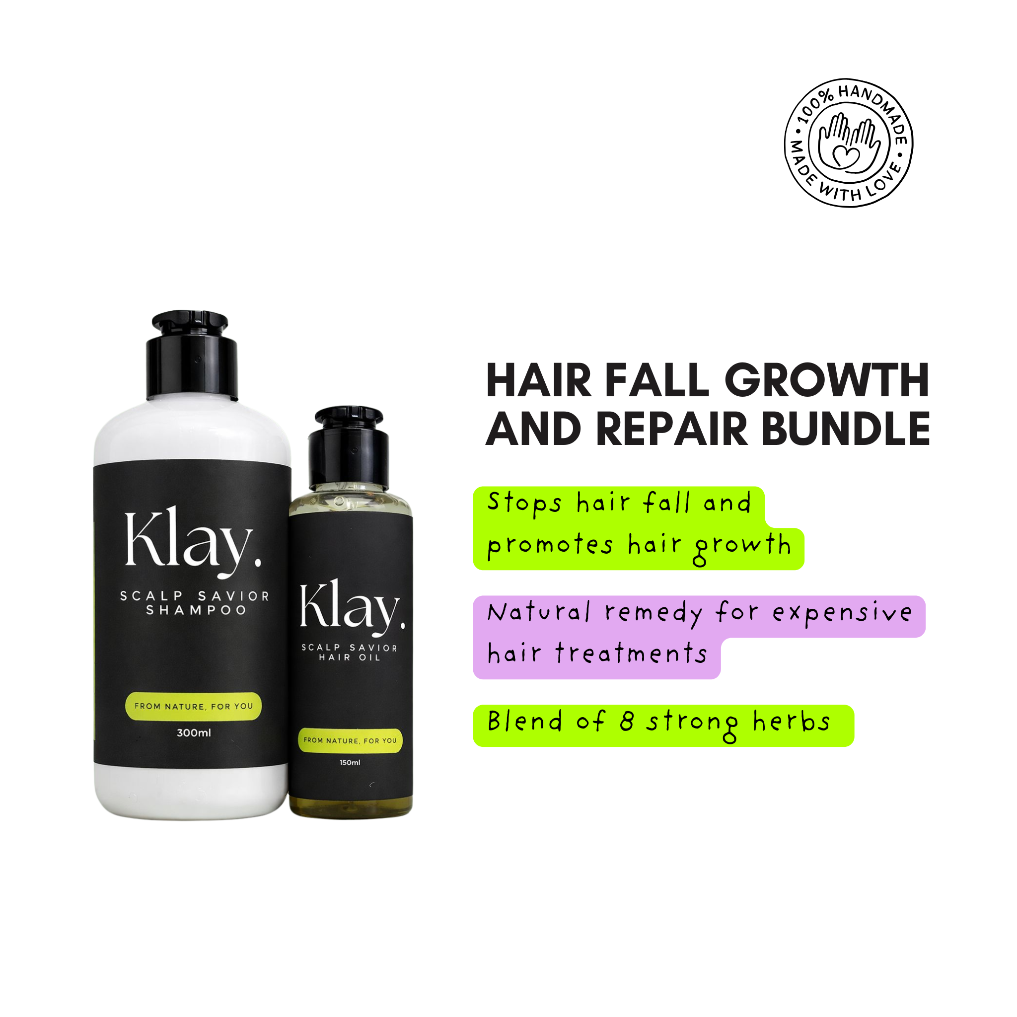 Scalp Savior Bundle - Hair oil and Shampoo