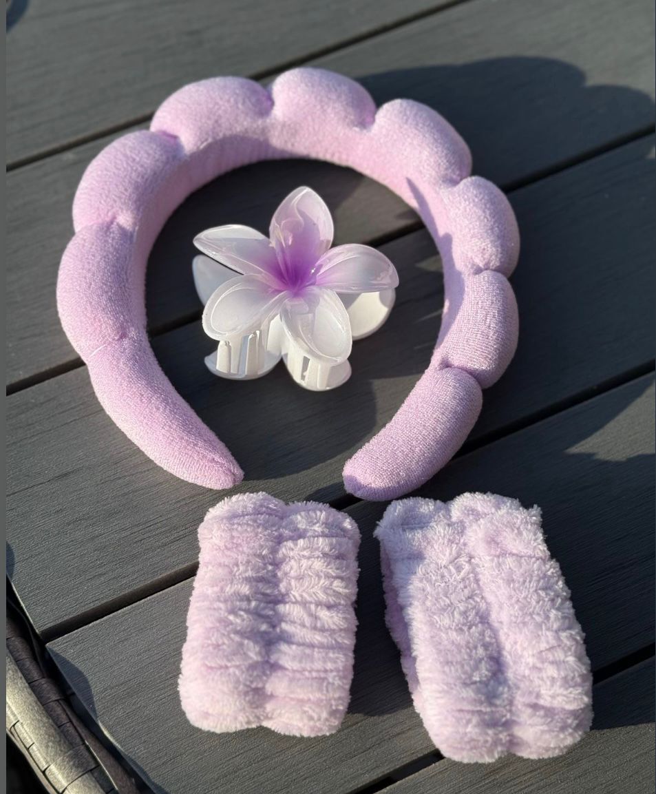Skincare Headband set- FREE oil & shampoo samples